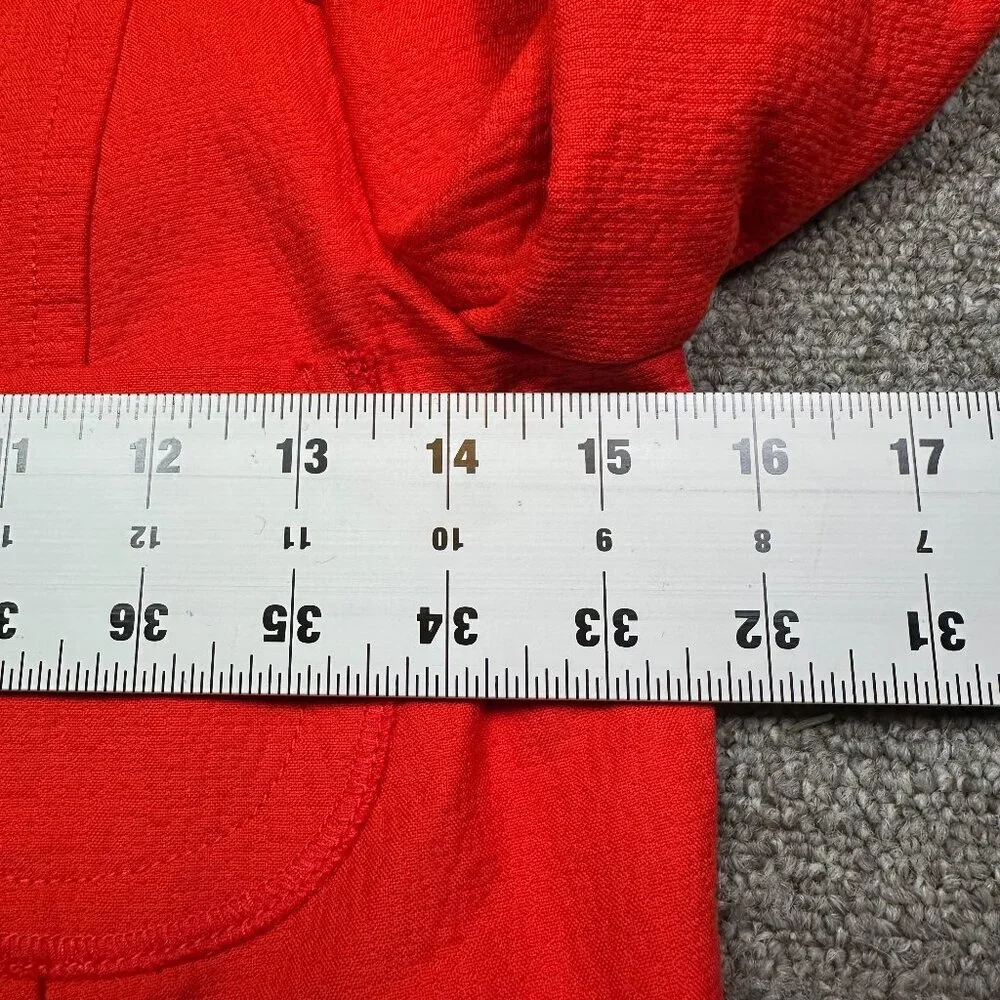 Comptoir des Cotonniers Red Women's Office Blazer Suit Jacket Size US XX-Small